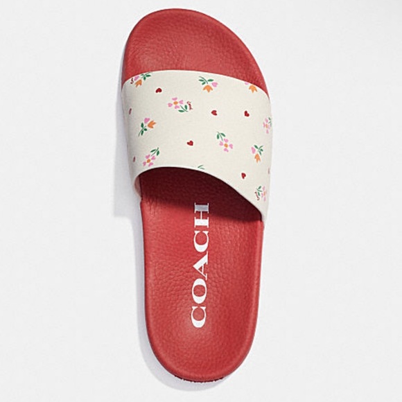 Coach ULI SLIDE WITH HEART FLORAL PRINT - Picture 3 of 4